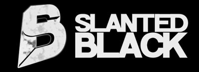 slanted black